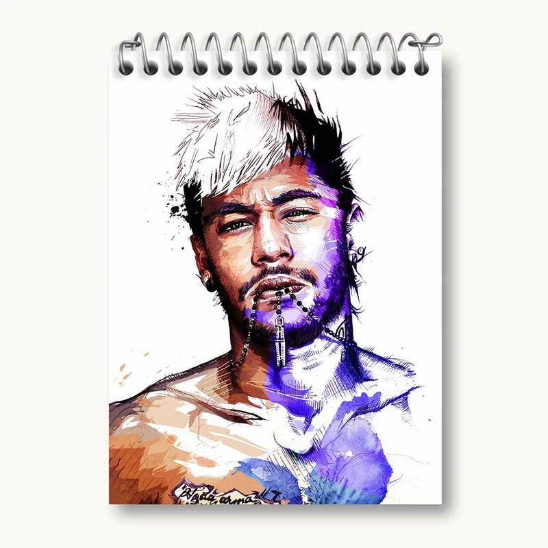 دفتر یادداشت 50 برگ خندالو مدل نیمار Neymar کد 28601