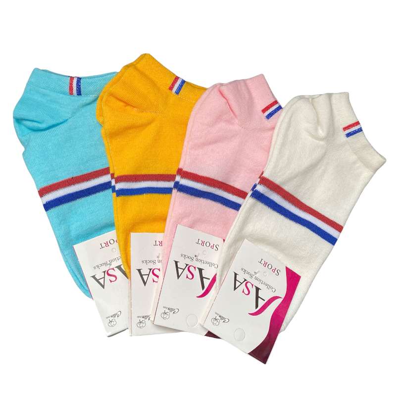 جوراب مدل مچی بسته 4 عددی