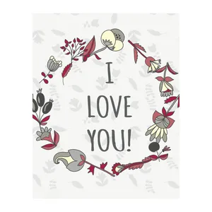 کارت پستال ماهتاب طرح i love you کد 2796