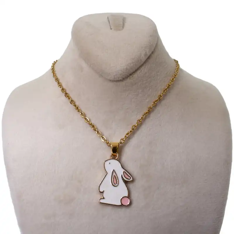 گردنبند دخترانه طرح خرگوش کد 149