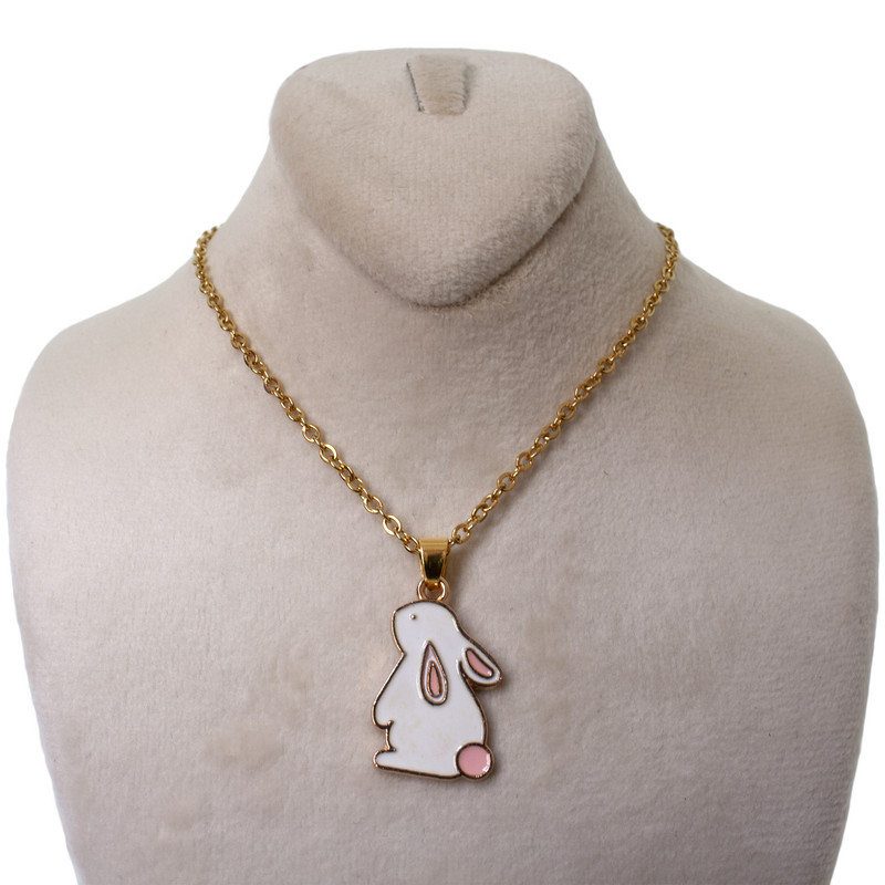 گردنبند دخترانه طرح خرگوش کد 149