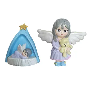 مجسمه مدل فرشته نگهبان کد MTT-162 مجموعه 3 عددی