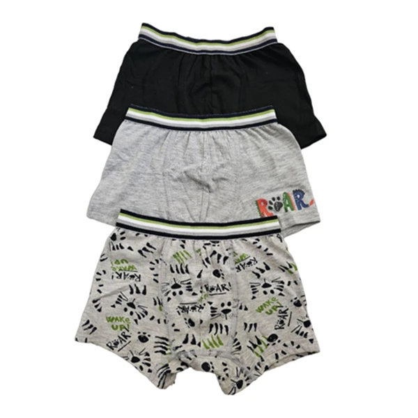 شورت پسرانه مدل ببر بسته 3 عددی