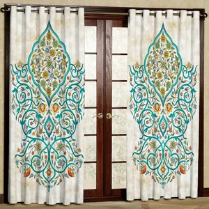 پرده مدل هازان پانچی کد 4190 سایز 140x200 سانتی متر