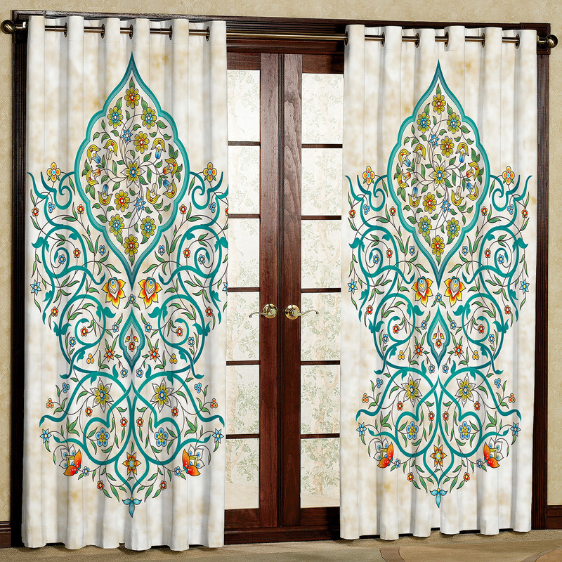 پرده مدل هازان پانچی کد 4190 سایز 140x200 سانتی متر