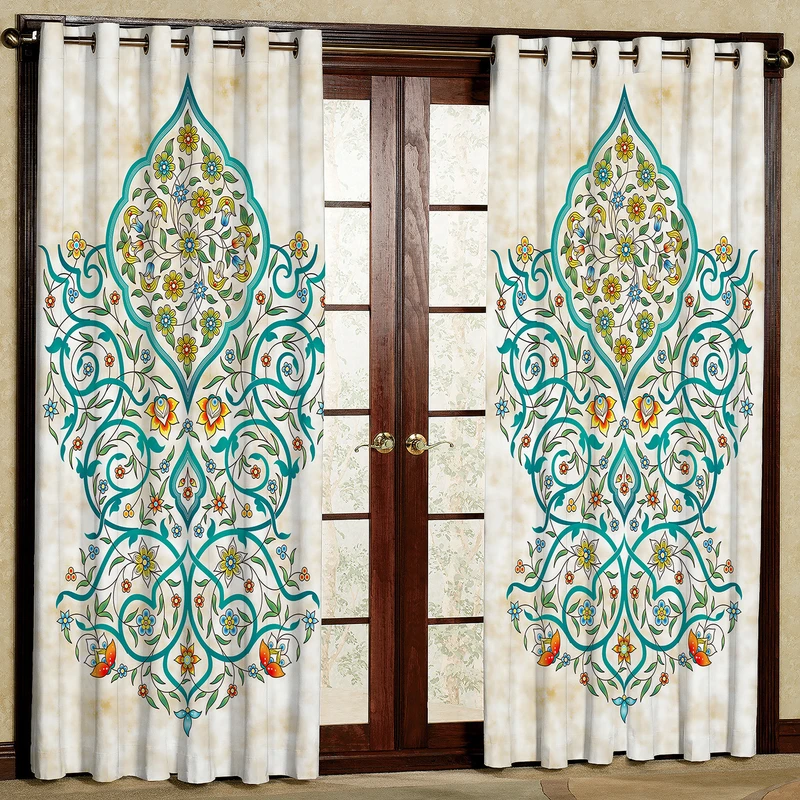 پرده مدل مخمل پانچی کد 4190T2 سایز 200x140 سانتی متر