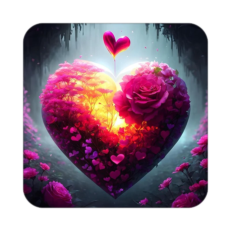 زیر لیوانی کاکتی مدل عاشقانه کد mp12072