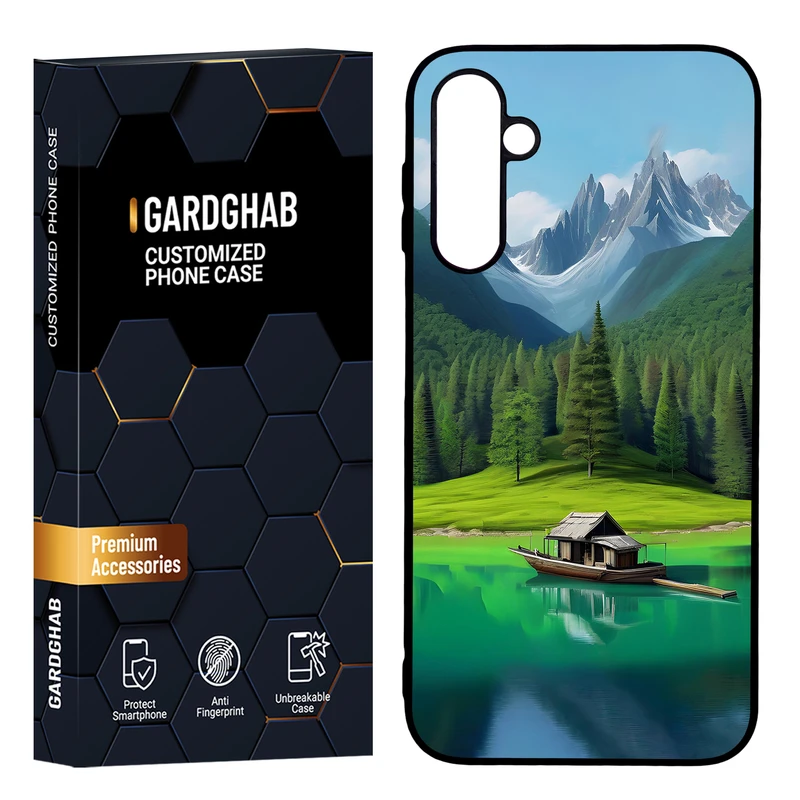   کاور گارد قاب مدل پشت گلس هنری مناسب برای گوشی موبایل سامسونگ Galaxy A24