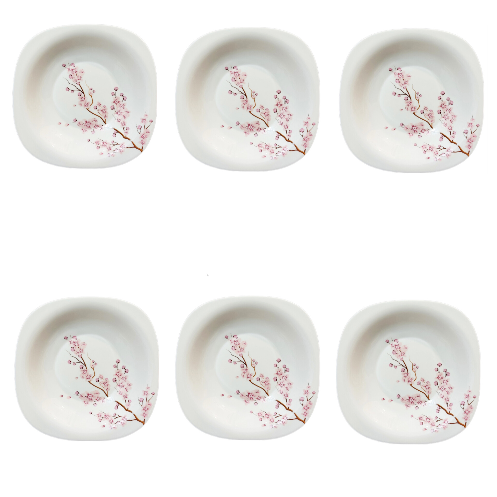 بشقاب خورش خوری مدل توسکا کد 448 بسته 6 عددی