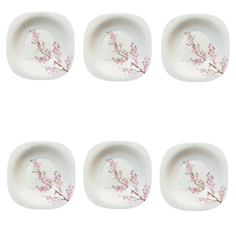 بشقاب خورش خوری مدل توسکا کد 448 بسته 6 عددی