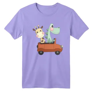 تی شرت آستین کوتاه بچگانه مدل دایناسور و زرافه