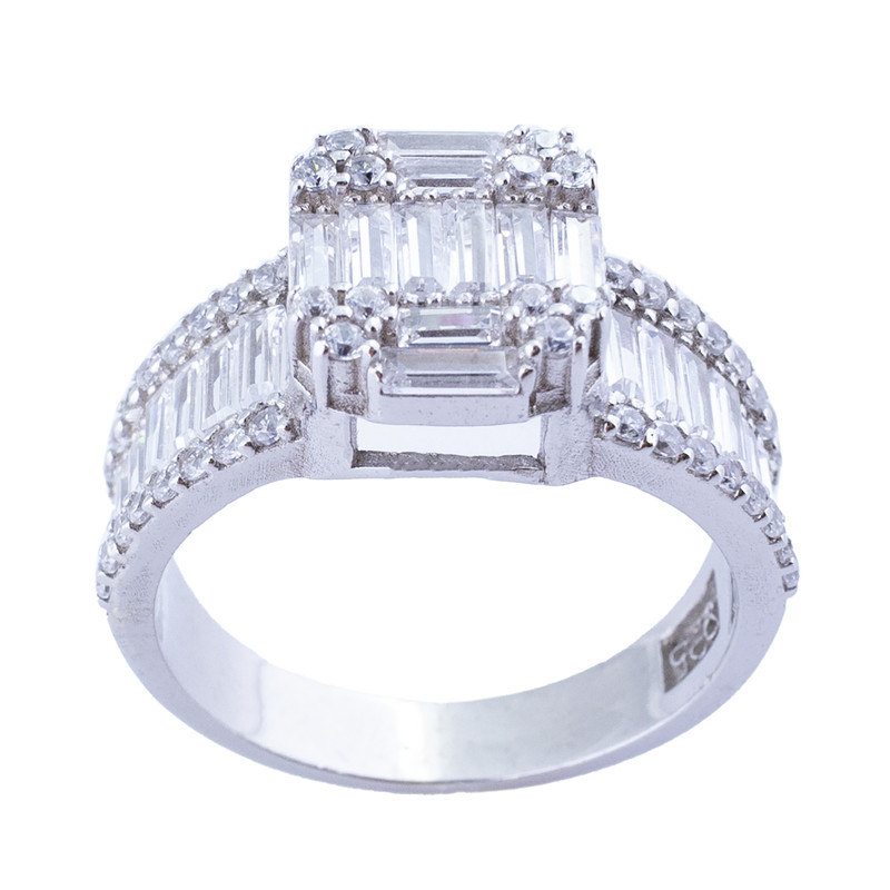 انگشتر نقره زنانه آمیتیس مدل AVN-R49