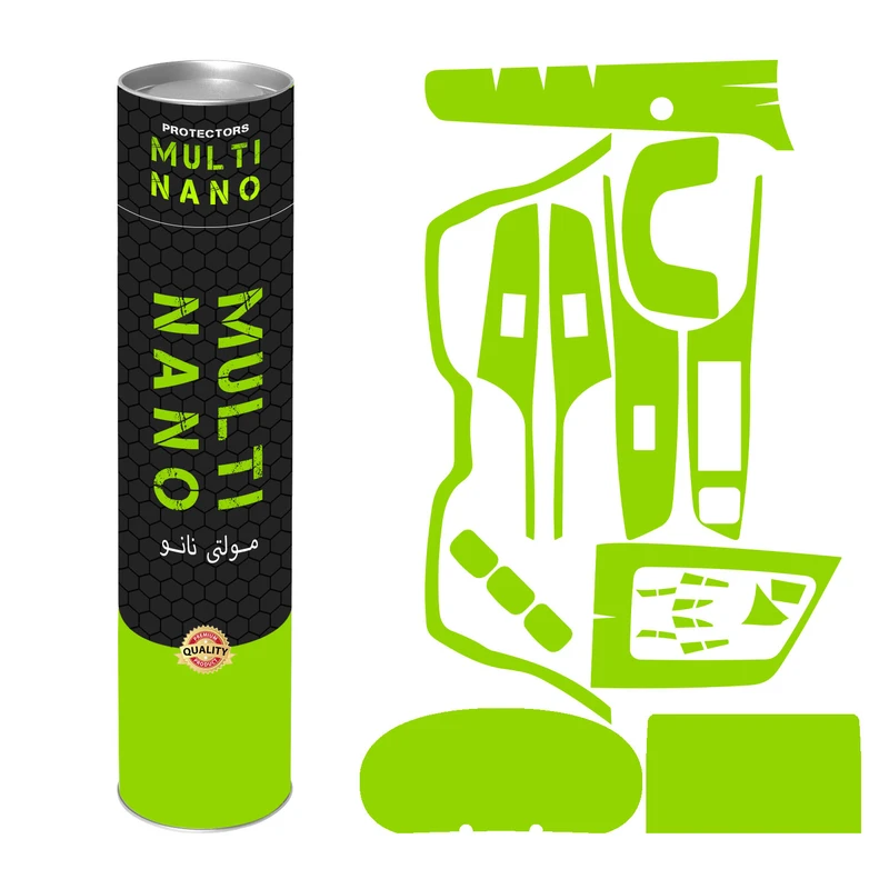 برچسب محافظ مانیتور و کنسول خودرو آنتی رفلکس مولتی نانو مدل X-F1B مناسب برای تیگارد X35 مجموعه 17 عددی