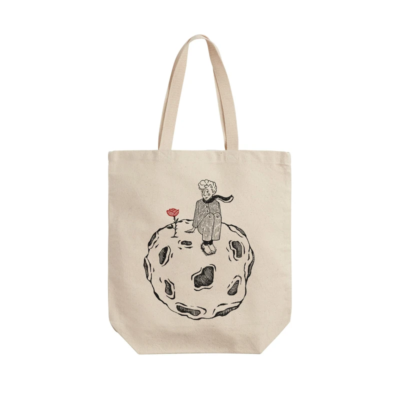 ساک خرید ترمه طراحان ایده مدل شازده کوچولو و گل کد cfp2026 - L