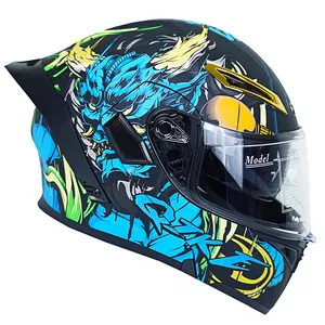 کلاه کاسکت کایک مدل فک متحرک عینکدار کد Blue_Thunder_God