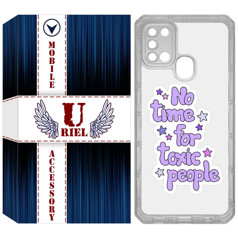 کاور یوریل مدل Clear کد 97 طرح Toxic مناسب برای گوشی موبایل سامسونگ Galaxy A21S