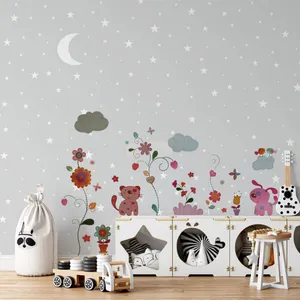 استیکر دیواری کودک مدل گل