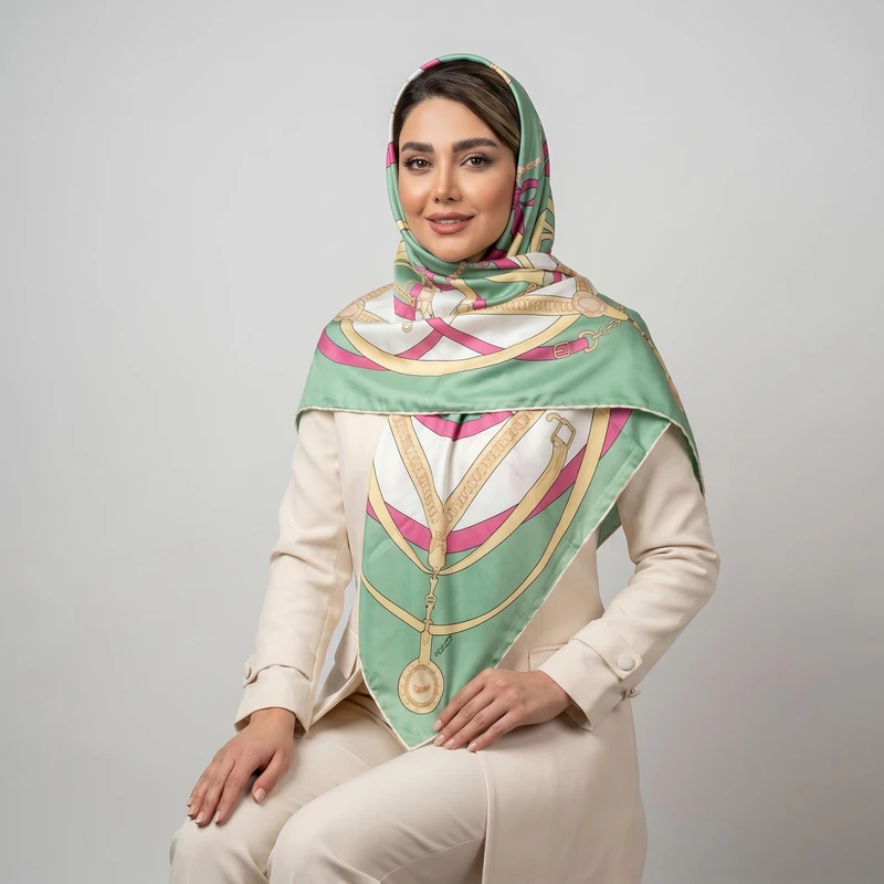 روسری زنانه مدل ابریشم توییل کد 1021