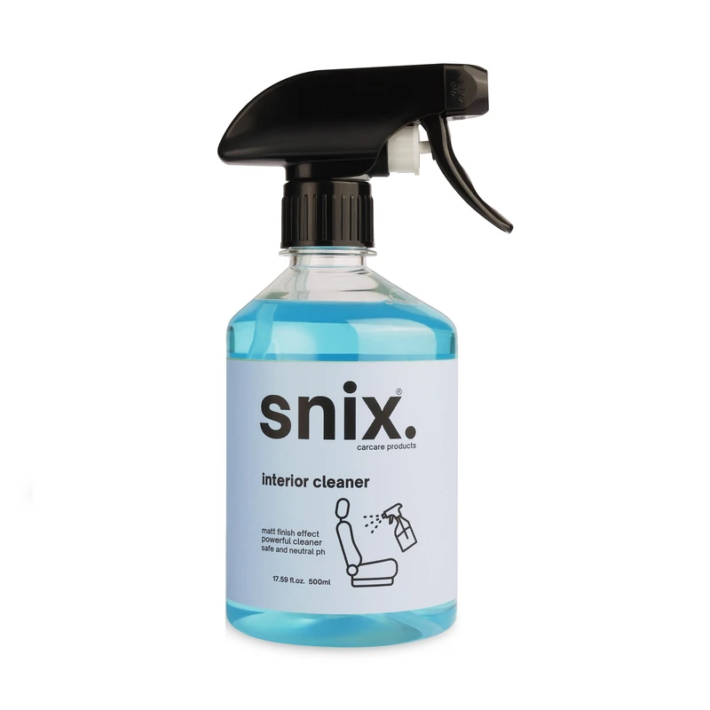 اسپری صفرشوی خودرو اسنیکس مدل interior cleaner حجم 500 میلی لیتر