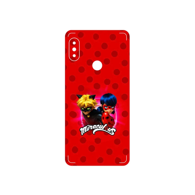 برچسب پوششی ماهوت مدل Ladybug and Cat Noir مناسب برای گوشی موبایل شیائومی Redmi Note 5 Pro