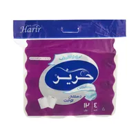 دستمال توالت حریر بسته 12 عددی