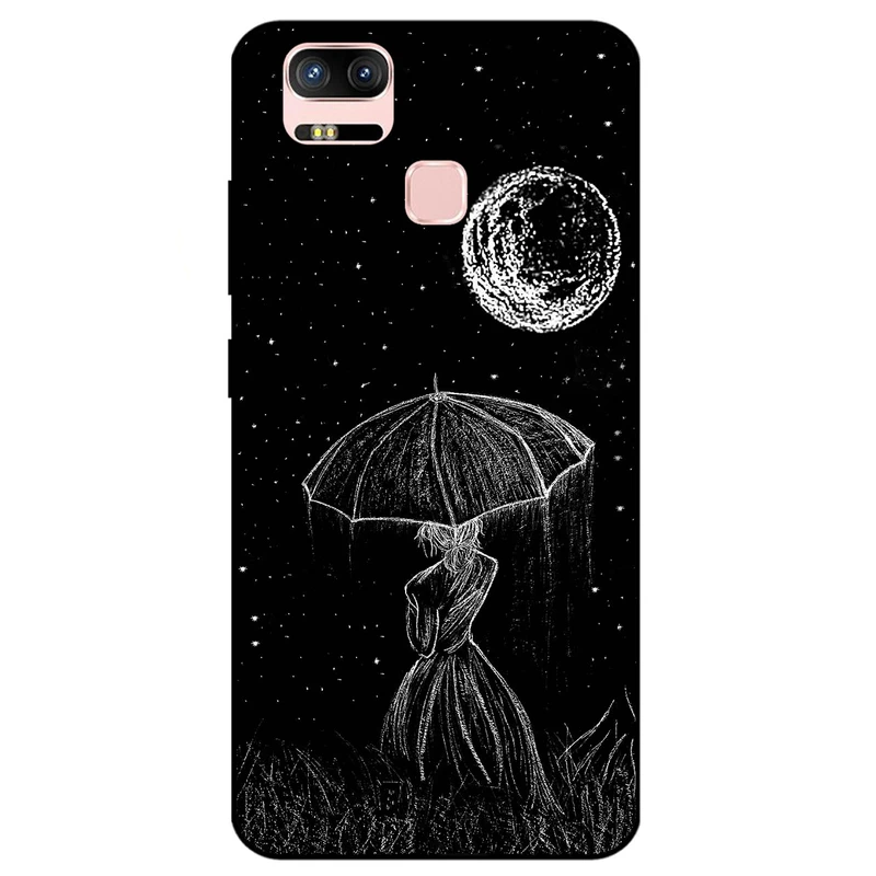 کاور مگافون طرح دختر و ماه مدل 1369 مناسب برای گوشی موبایل ایسوس Zenfone 3 Zoom / ZE553KL