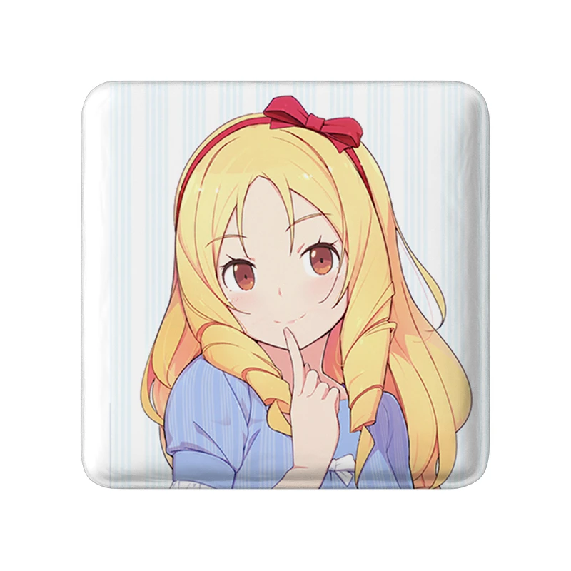 مگنت خندالو طرح یامادا الف انیمه ارومانگا سنسی Eromanga Sensei  مدل مربعی کد 22721