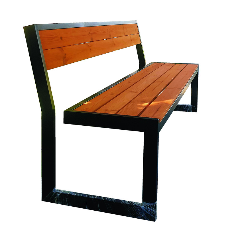 نیمکت چهار نفره مدل چوب فلز