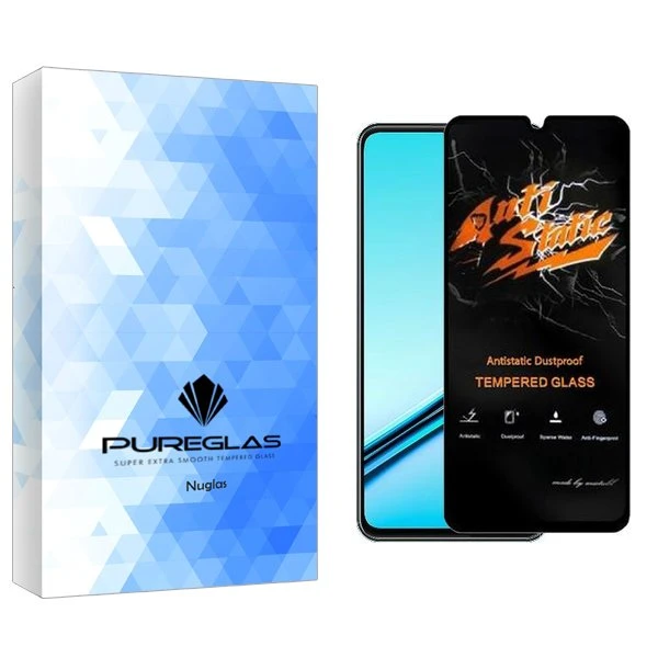 محافظ صفحه نمایش پیور گلس مدل NueGlas Antistatic مناسب برای گوشی موبایل ریلمی Note 50