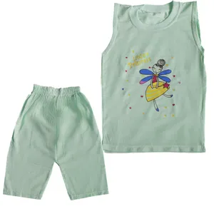 ست تاپ و شلوارک دخترانه مدل FRST-SBZ