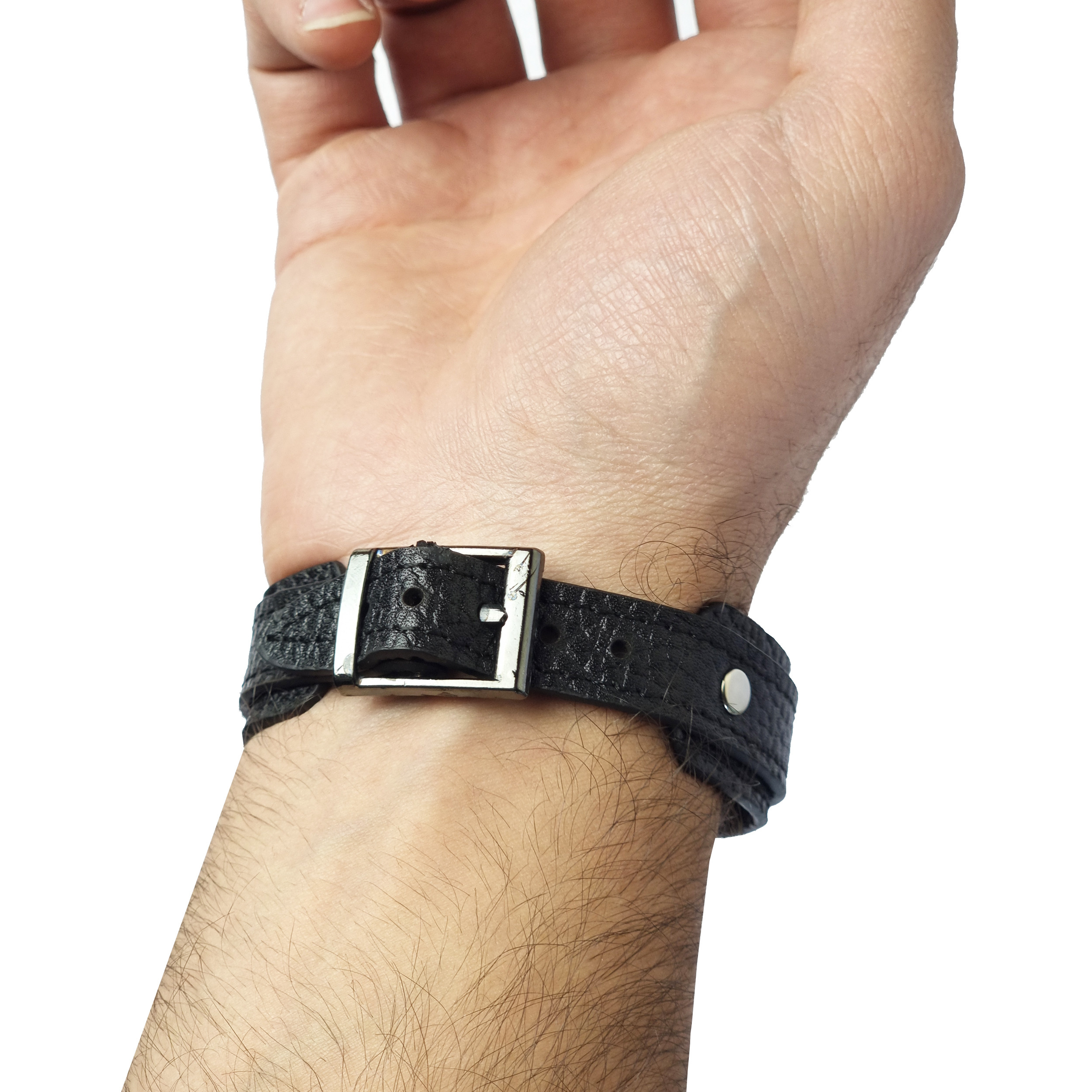 دستبند مدل چرم و عقیق طرح وان یکاد کد 117