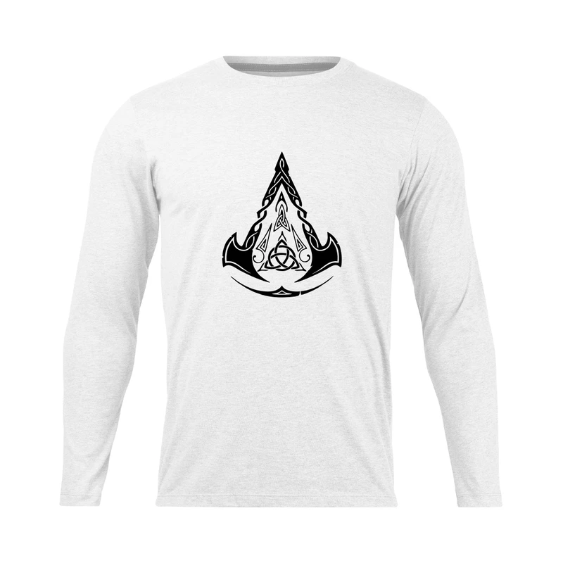 تی شرت آستین بلند مردانه مدل Assassins_N1_0467 رنگ سفید