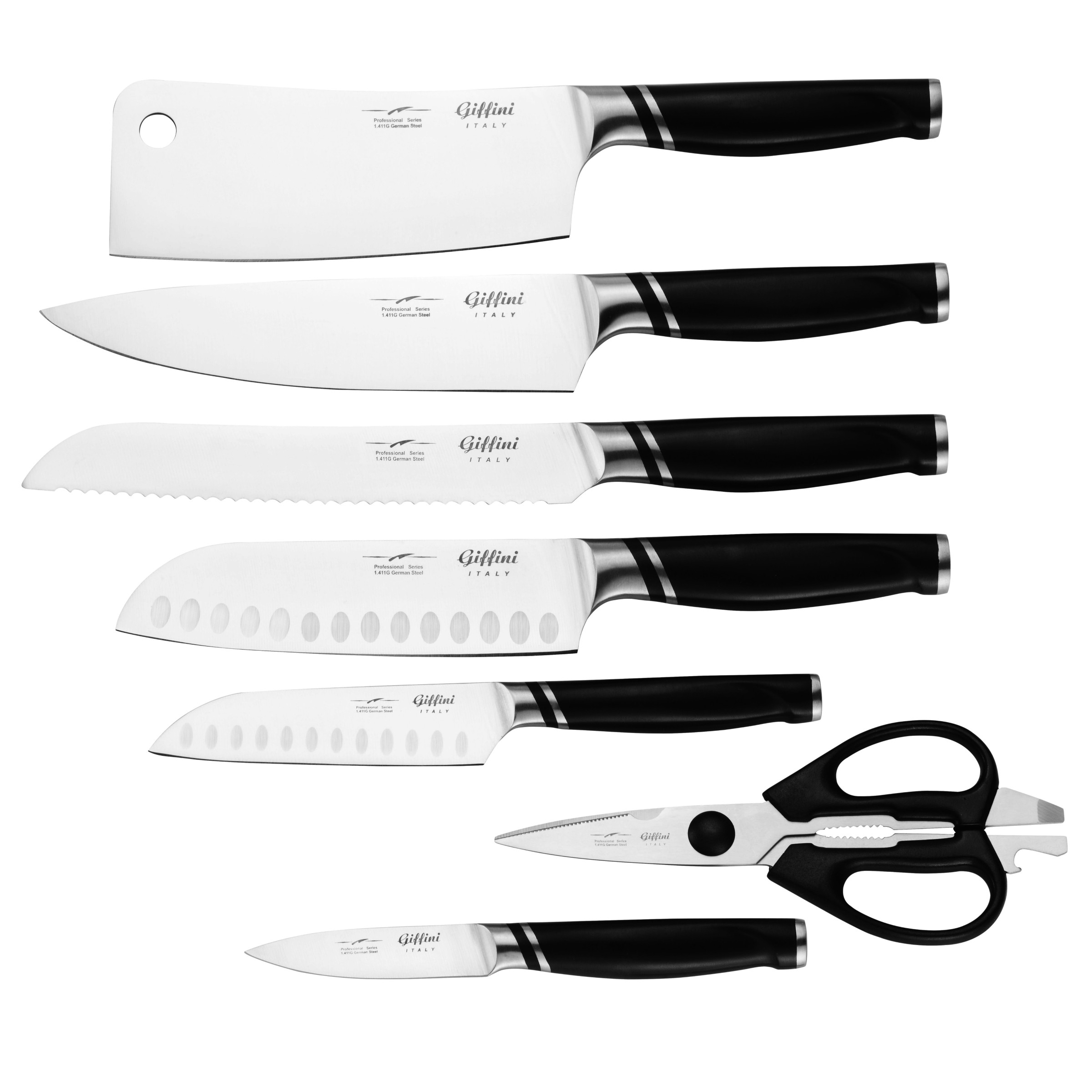 سرویس چاقو 8 پارچه جی فی نی مدل D-601