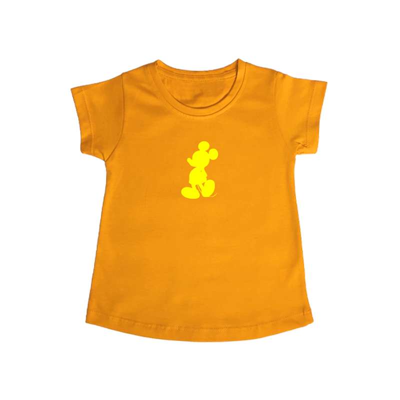 تی شرت آستین کوتاه دخترانه مدل میکی موس Ylo