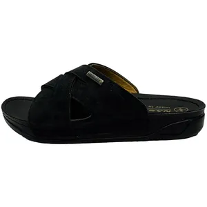 دمپایی مردانه نسیم مدل نیکتان کد Si-Bk