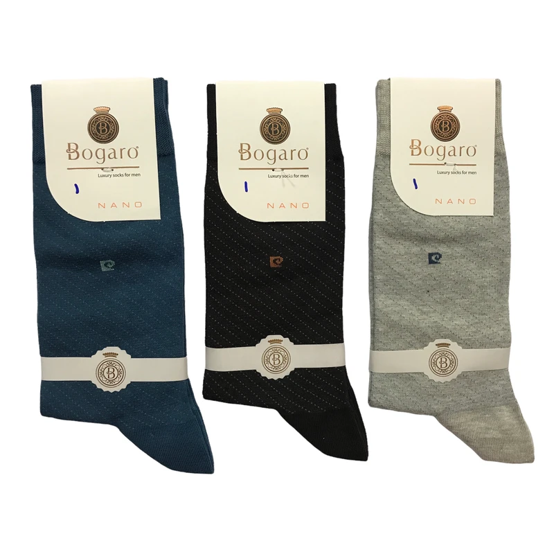 جوراب مردانه بوگارو مدل نانو کد bms 10 مجموعه 3 عددی