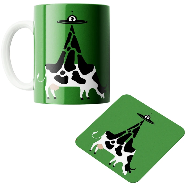 ماگ مدل  گاو کد 34 به همراه زیرلیوانی