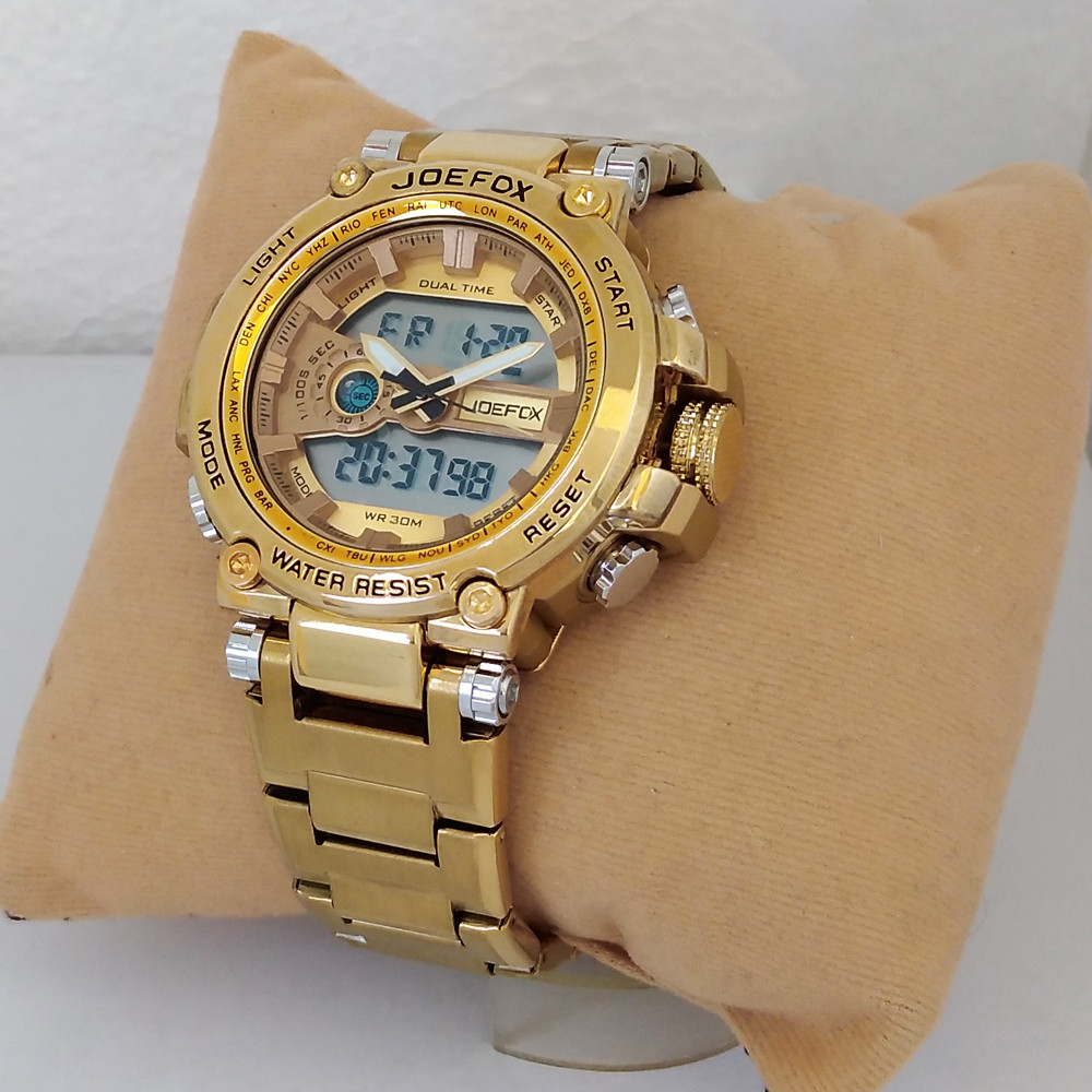 ساعت مچی عقربه‌ای مردانه جی فوکس مدل بندفلزی کد 160