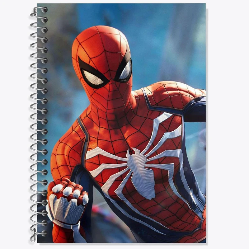 دفتر زبان 50 برگ خندالو مدل دو خط طرح پیتر پارکر مردعنکبوتی کد 30822