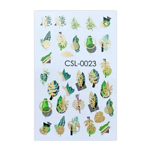 لنز ناخن مدل برگ انجیری کد 23