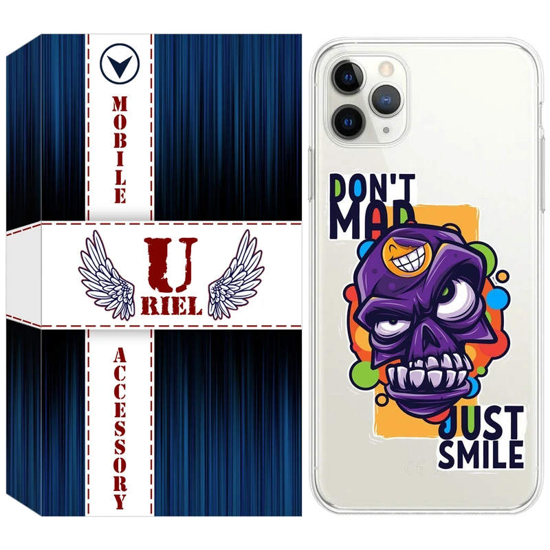 کاور یوریل مدل Clear کد 33 طرح Smile مناسب برای گوشی موبایل اپل iPhone 11 Pro Max