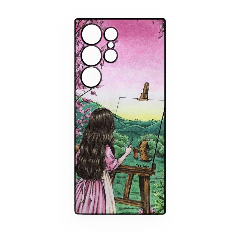 کاور طرح دخترانه کد 284 مناسب برای گوشی موبایل سامسونگ Galaxy S23 Ultra