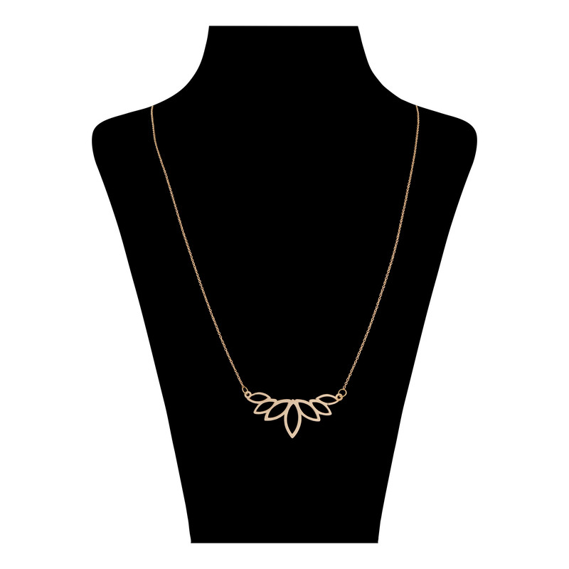 گردنبند طلا 18 عیار زنانه گلدم مدل PE-3090031