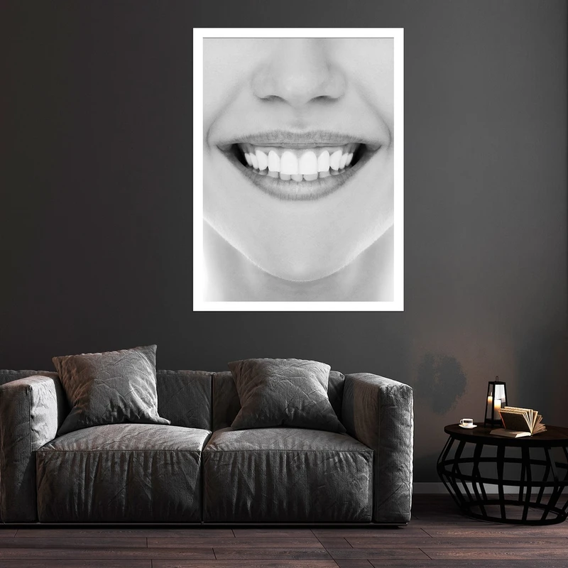 تابلو بکلیت طرح لبخند و دندانپزشکی مدل قاب شاسی W-S9339