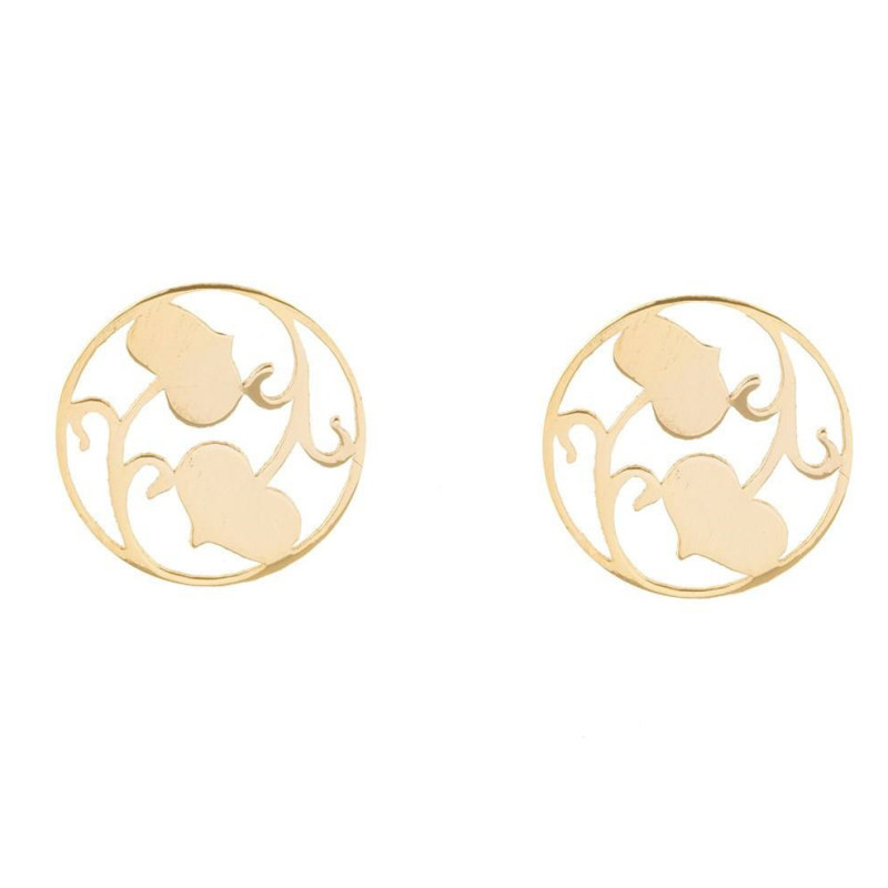 نیم ست طلا 18 عیار زنانه مدل دایره کد GH6350 نیم ست طلا 18 عیار زنانه مدل دایره کد GH6350