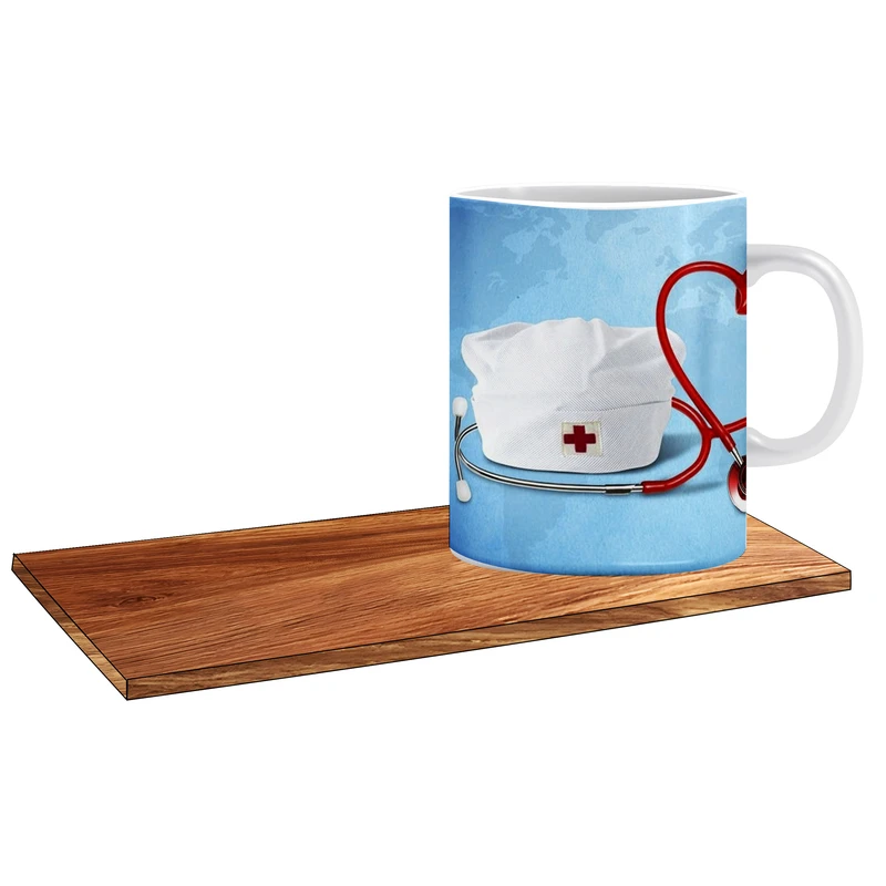 ماگ ال ایکس پی مدل کادو برای بهترین nurse کد 088 به همراه زیر لیوانی