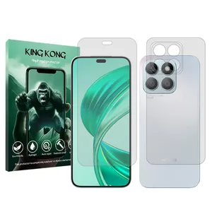 King Kong Tough model transparent screen protector suitable for Honor X8b mobile phone along with the back protector