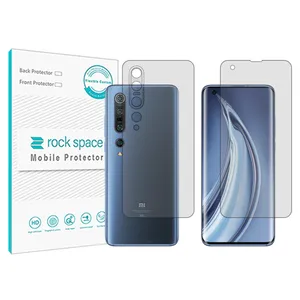 Rockspace HyGEL transparent screen protector suitable for Xiaomi Mi 10 Pro 5G mobile phone with back protector