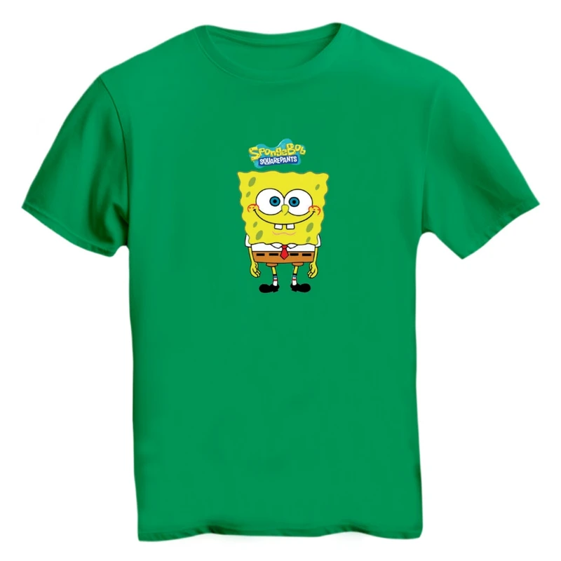 تی شرت آستین کوتاه زنانه مدل باب اسفنجی کد ۳ رنگ سبز