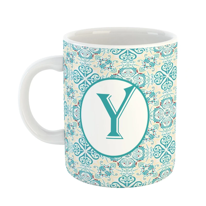 ماگ پادآفرین مدل فانتزی طرح حرف Y کد 30